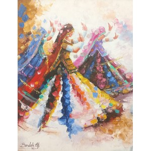 Bandah Ali, 18 x 24 Inch, Acrylic on Canvas, Figurative-Painting, AC-BNA-256